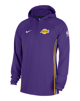Los Angeles Lakers Zoned Men's Nike Dri-FIT NBA 1/4-Zip Hoodie